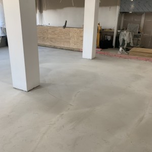 Retail Repairs and Levelling to Existing Concrete Floor
