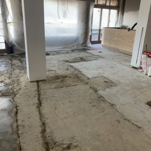 Retail Repairs and Levelling to Existing Concrete Floor
